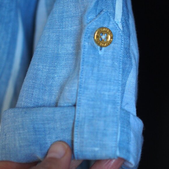 Ellen Tracy  Like NEW| Linen Striped Top - Picture 5 of 9